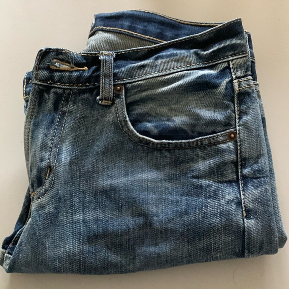 Todayful Japan Vintage Distressed Denim Light Wash Zip 5 Pocket - Picture 2 of 16